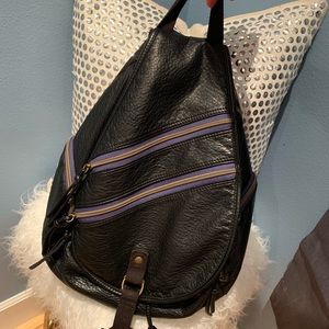 Faux leather mossimo backpack